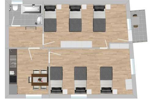 SWF121 - Gemütliche Monteurwohnung Übergangswohnung - Foto 10