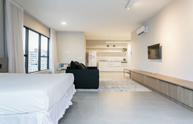 Studios Tower by Viva - Prédio com piscina e estacionamento no centro de Floripa - Foto 25