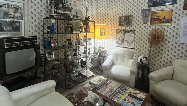 All'interno della Casa-Museo di Diego Armando Maradona