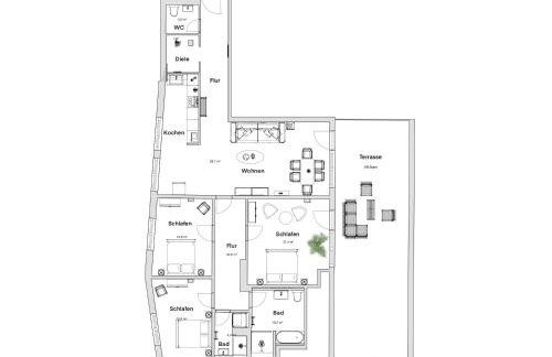 PINEAPPLE APARTMENTS - Penthouse am Zwinger - 162qm - 1x free parking - Foto 25