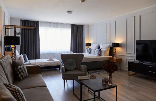 R B Apartment Hamburg Comfort am Flughafen für 1-5 Personen - ideal für Geschäftsreisende und Familien - Küche - Smart TV - Waschtrockner - kostenloser Parkplatz - Foto 10