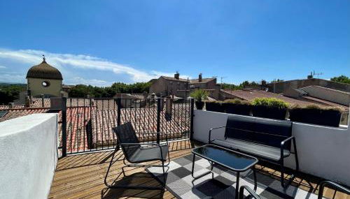 Rooftop N°38 - Rooms et Studios - Vue Cité Médiévale - Foto 5