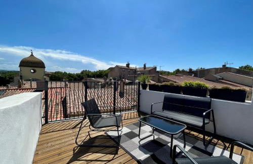 Rooftop N°38 - Rooms et Studios - Vue Cité Médiévale - Foto 5