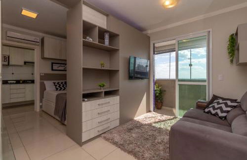 Pôr do sol 18º andar vista da cidade CENTRAL, Garagem NOVO - Foto 21