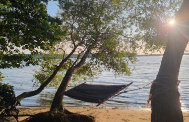 Nowy domek drewniany Tu Mi Dobrze w Lubkowie z plażą - Foto 9