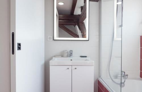 Résidence 90 m2 lumineuse - cour intérieure alsacienne, balcon & parking - Foto 8