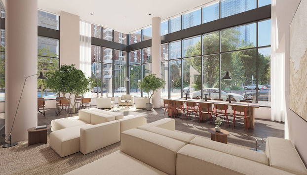 Coin salon dans le hall