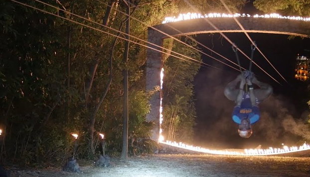 ¡Tour Xplor Fuego Todo Incluido! Transporte redondo desde Cancún y Riviera Maya - Foto 3, Tirolesa