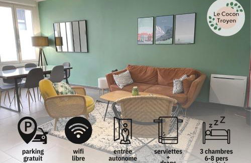 Le Cocon Troyen - Appartement 3 chambres avec 2 parkings, idéal familles et pros - Foto 1