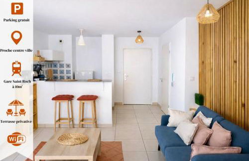 Studio terrasse & Wifi - Proche centre Montpellier - Foto 1