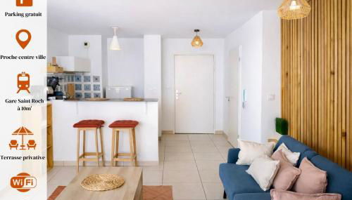 Studio terrasse & Wifi - Proche centre Montpellier - Foto 1