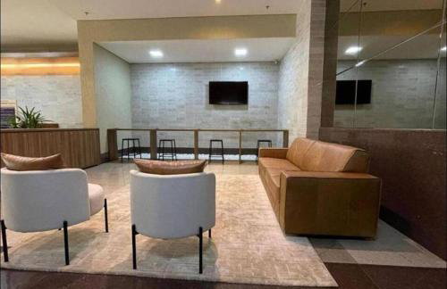 H-Flat Mobiliado com Garagem, 290m do Parque Flamboyant, Mínimo 2 Noites - Foto 16