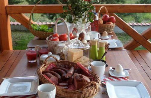 Dom drewniany na Kaszubach, rzeka, las, pola, niedaleko jeziora - Foto 9