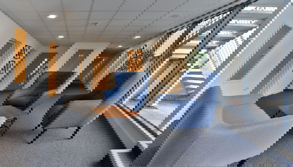 Zona de estar del vestíbulo