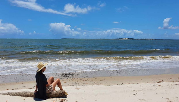 Disfrutando del litoral de praia do Saco
