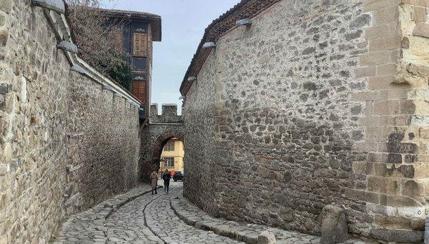 Ruas do centro antigo de Plovdiv