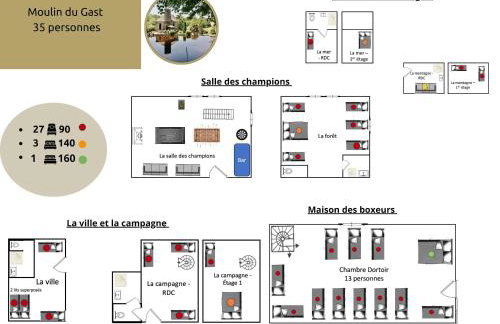 La Clef Decamp Moulin du Gast 35pers jacuzzi sauna billard baby - Foto 44