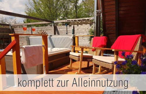 Hütte40: Ganze Hütte nah am See mit privatem Whirlpool, Sauna. Umzäunt. - Foto 4