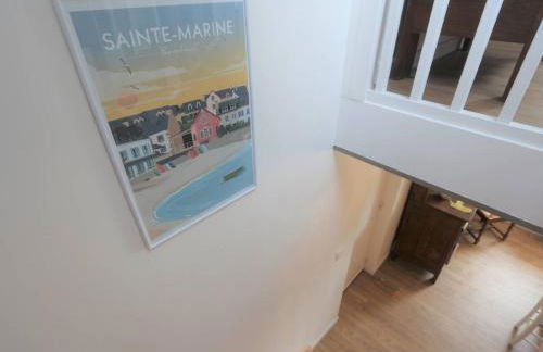 Combrit Sainte-Marine: T2 duplex rénové avec jardin privé et vue sur port - FR-1-481-91 - Foto 23