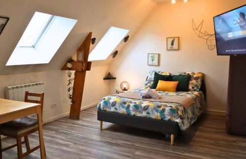 Studio avec parking privé gratuit, proche centre-ville - Foto 8