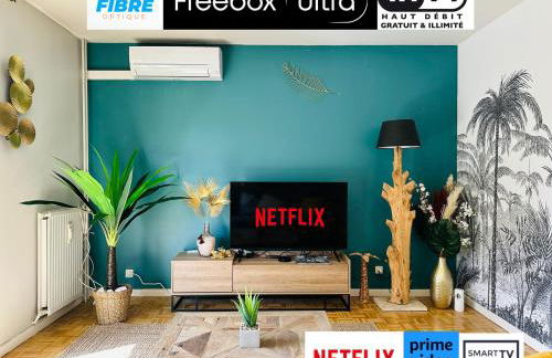 LOASIS -T4 Garage Clim Terrasse WIFI Centre-Ville - Foto 5