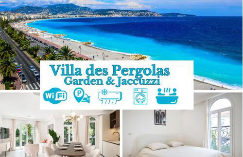 VILLA DES PERGOLAS -6 Bdrs - 5 bathrs -Parking -Jardin -JACUZZI -TRAMstation , 10 min beach - Foto 31