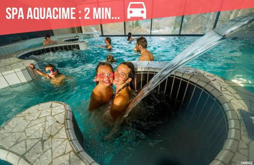 RED APPLE CARROZ Duplex de charme WIFI Parking Balcon TV Ski-Bus - Foto 17