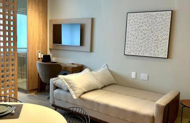 Studio 404 com Piscina e Academia Ar Condicionado no Centro Cívico com Garagem - Foto 5