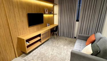 Flat confortável, a 200 metros da praia com estacionamento - Foto 3