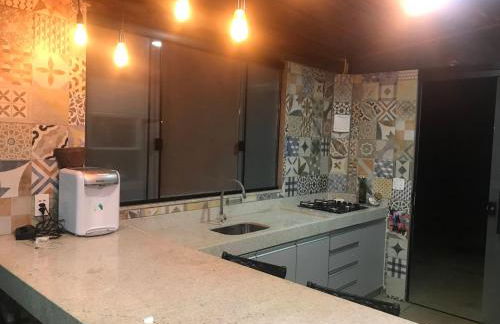 Chalé Mirante, piscina, cachoeira, lago e vista espetacular em Alexânia Goiás - Foto 20