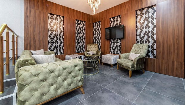 Coin salon dans le hall