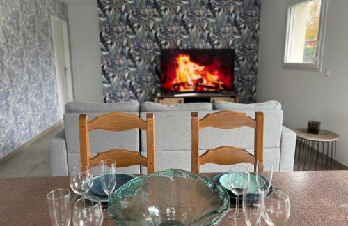 Les dunes, maison neuve 8 p bien équipée jardin clos, terrasse équipée, parking, garage à 850 m de la plage et centre bourg, sur plages du débarquement près Arromanches et Bayeux, chiens bienvenus - Foto 15