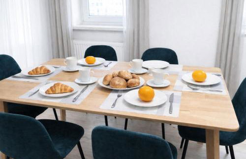 Gelbe Koffer - Große Design-Maisonette in Schiffweiler - Nähe See & Wald - 2 Parkplätze - Self-Check-in - bis 6 Pers - Foto 10