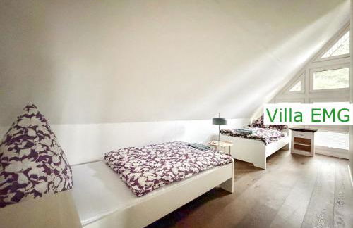 Villa EMG Ferienhaus in Alleinlage mit Privatsee Jacuzzi und Sauna für bis zu 22 Personen bei Osnabrück - Foto 34