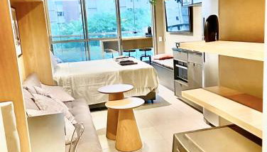 Consolacao GREY BOX - Studio de Luxo no Centro - Ar Condicionado - Cama Queen - Maquina de Lavar - Prox Metrô- Cozinha Completa - Wifi 500mbps - 7 andar - Foto 2