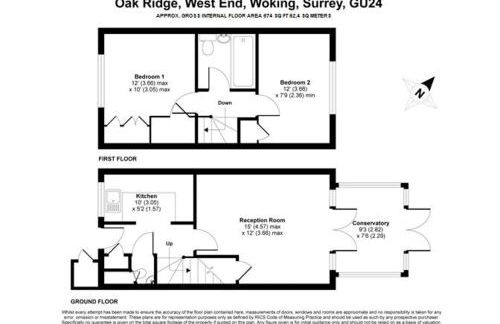 Woking - Parking Garden 2Bed - Foto 15
