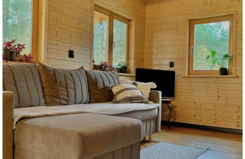 Mazurska bania u Pana Szeptuna - drewniany dom na skraju lasu - Foto 14