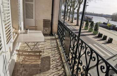 Appart Gîte Les Oiseaux- face Loire Quai du Châtelet - Foto 12