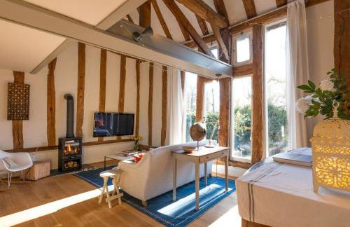 Deepwell Granary is a lovely thatched barn with attached meadow woodland - Foto 2