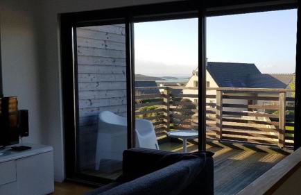 Villa en bois VUE MER avec jardin clos, WIFI, à 500m plage à l'Ile Grande en PLEUMEUR-BODOU REF-269 - Photo 10