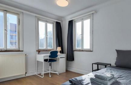 ALFA 4 Zimmer-Apartment Kornwestheim bei Stuttgart Zentral 5 Betten l Bad Küche WLAN WM l LANGZEITAUFENTHALTE l Bath Kitchen 5 Beds WIFI WM l LONG STAY - Foto 3