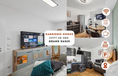 Harmonie Homes - Built in 2025 - High-Quality Beds & Linen - Full Kitchen - Fiber WiFi - 4K Smart TV - 2 Balconies - Elevator - Free Private Parking - Near Augsburg - 20 Min via Autobahn to Munich-West - Foto 47