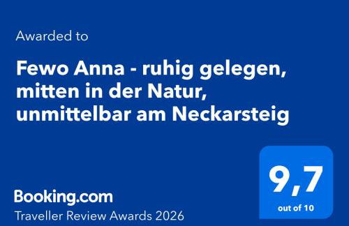 Fewo Anna - ruhig gelegen, mitten in der Natur, unmittelbar am Neckarsteig - Foto 21