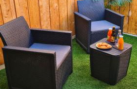 T2 Chambre Miroir jardin et parking privé Marseille - Foto 12