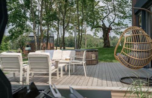 Vilanovka - domki z prywatną balią przy stawie i lesie - Foto 76