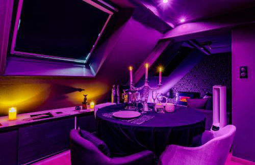 Love Room Escale du Desir - Balançoire d'amour, Croix de Saint André, Menottes et Fauteuil Tantra - love-room-alsace-67 - Foto 11