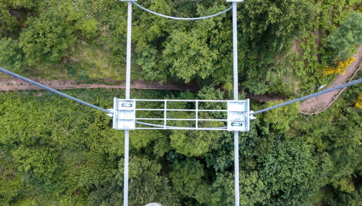 Ponte tibetano di Baños de Agua Santa
