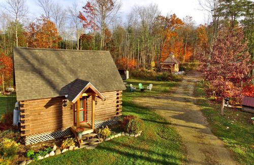 Cozy Log Cabin with an Indoor Fireplace Located on 70 Forested Acres in Leicester, Vermont - Foto 13