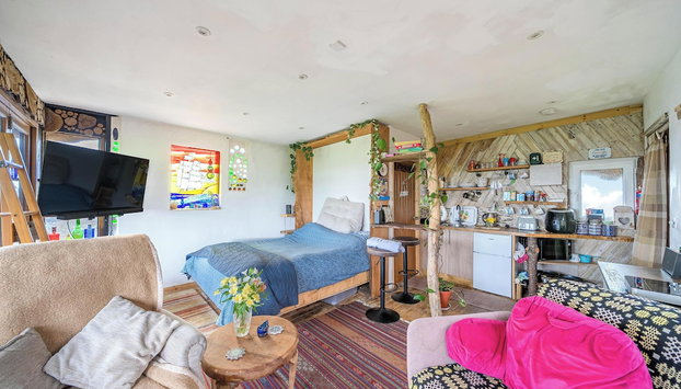 Unique 2-bed Cabin in Llanelli - Foto 4, Sala de estar