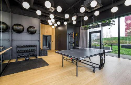 TULUM APARTAMENT-Top Design-FREE GARAGE-BATH-Projector-View-GYM-Wine-Next to SPODEK, MCK, NOSPR - Foto 32